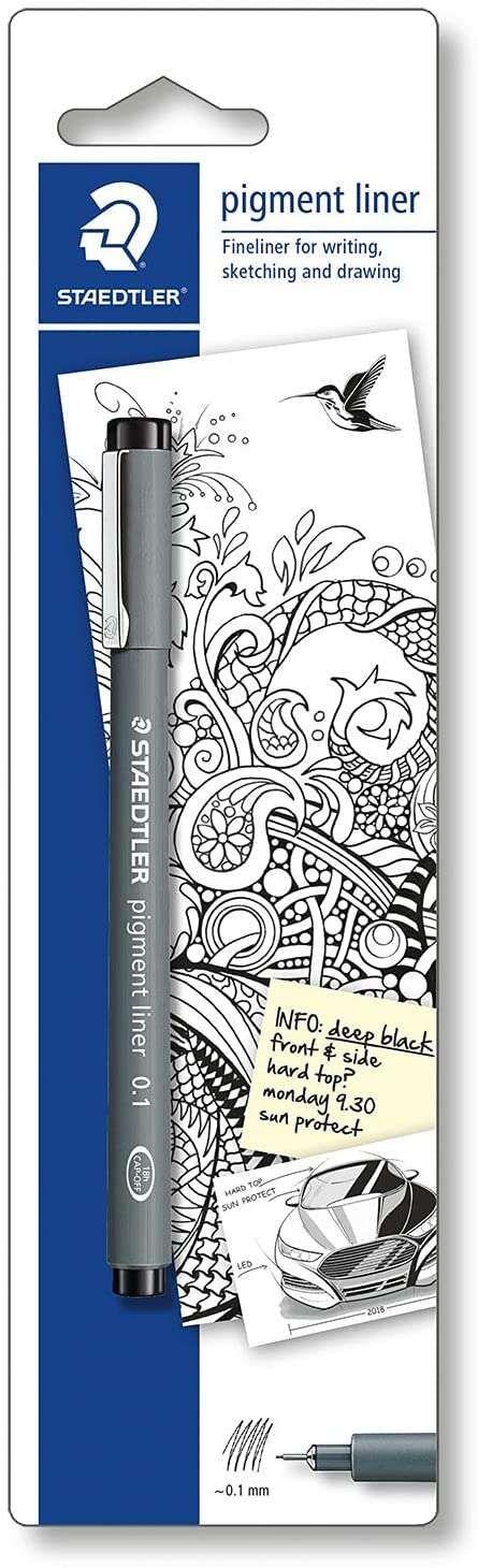 Marcador de Linha Fina STAEDTLER 30802-9BKD04 (Polipropileno - Preto)