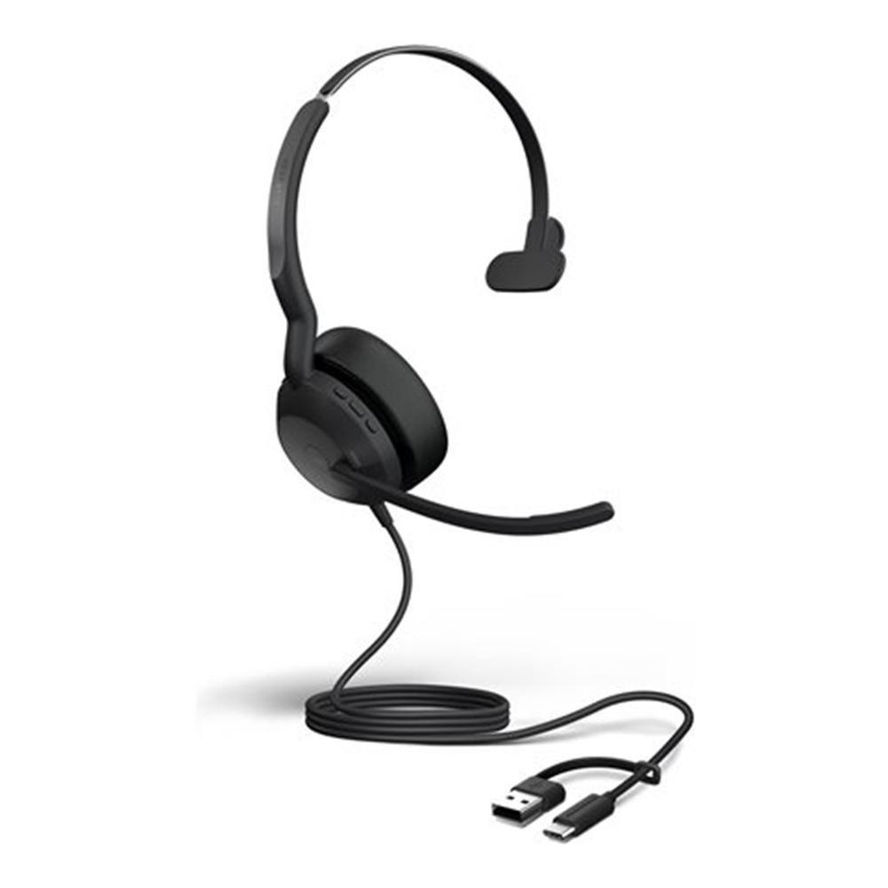 Headset JABRA Evolve2 50 MS Mono (Monofónico - Com fios - Supra-aural - Preto) — miniatura 3
