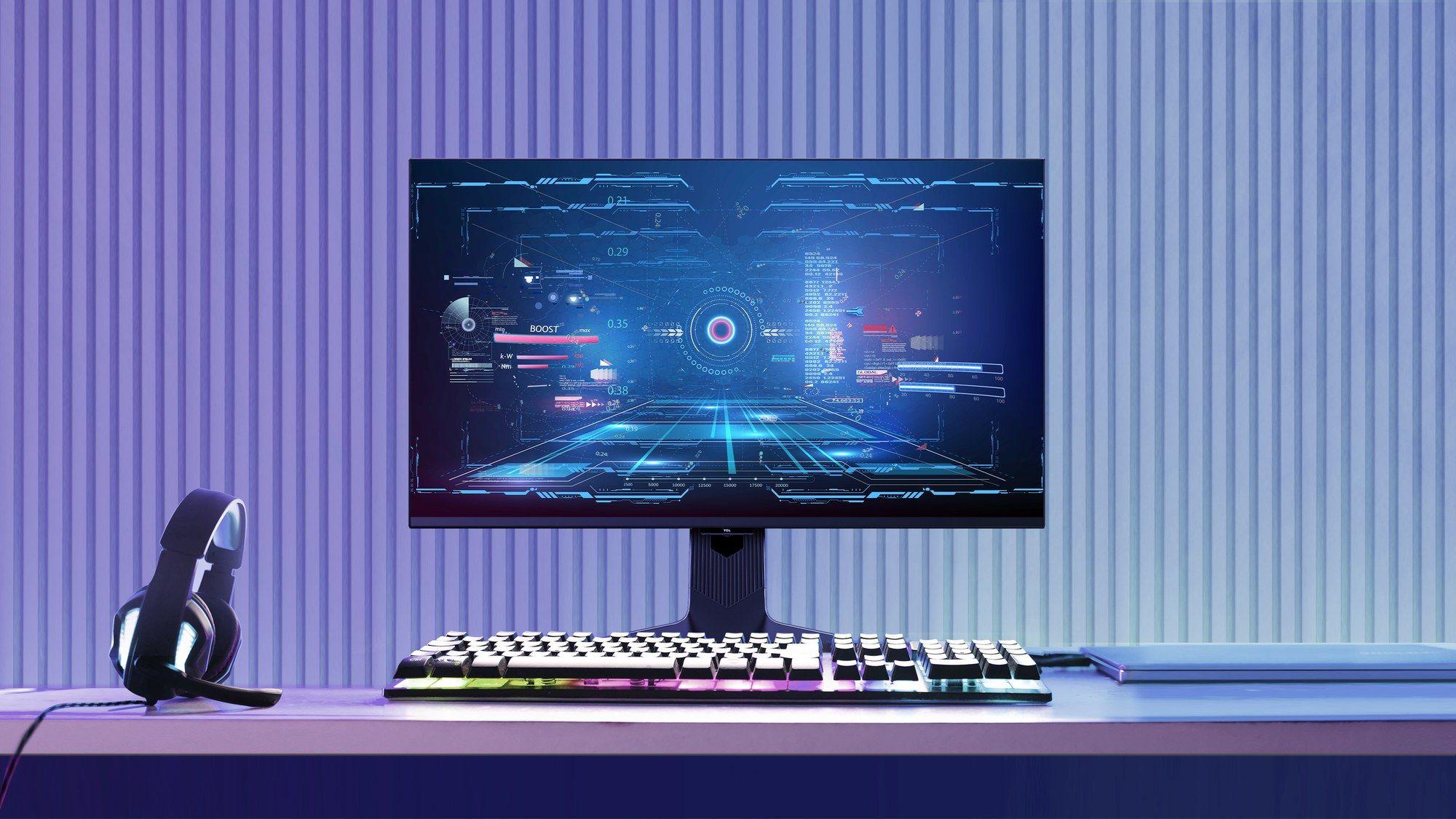 Monitor TCL 27R83U (27" - 4K UHD - Mini-LED 160 Hz - Preto e Branco) — miniatura 3