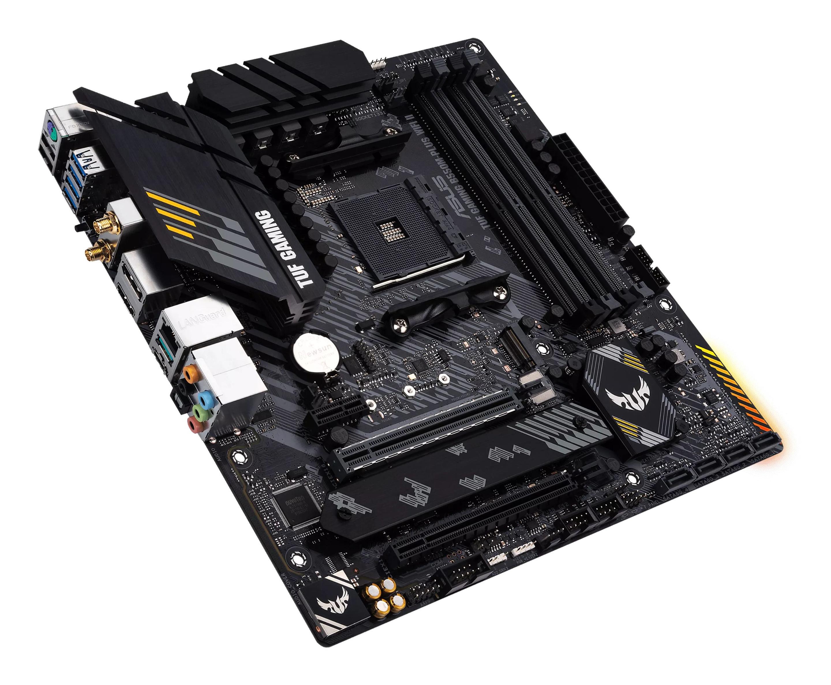 Motherboard ASUS TUF GAMING B550M-PLUS WIFI II (AM4 - micro-ATX - Duplo canal - Preto), miniatura 5