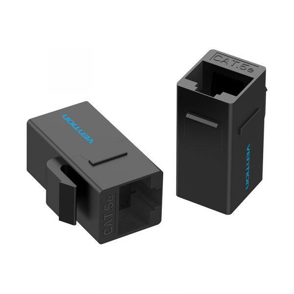 Acoplador RJ45 VENTION VDD-B07-B (RJ-45 - Cabos Cat5e, Cat6 e Cat7 - Preto), miniatura 2