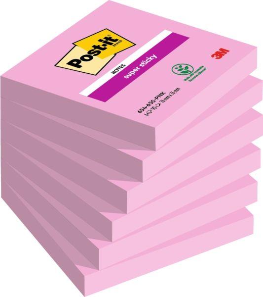 Blocos de Notas Adesivas POST-IT Super Sticky (Rosa Fúcsia)