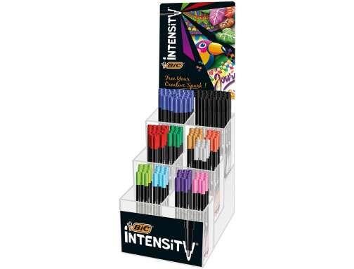 Expositor de 192 Marcadores BIC Intensity Fine (Cores sortidas)