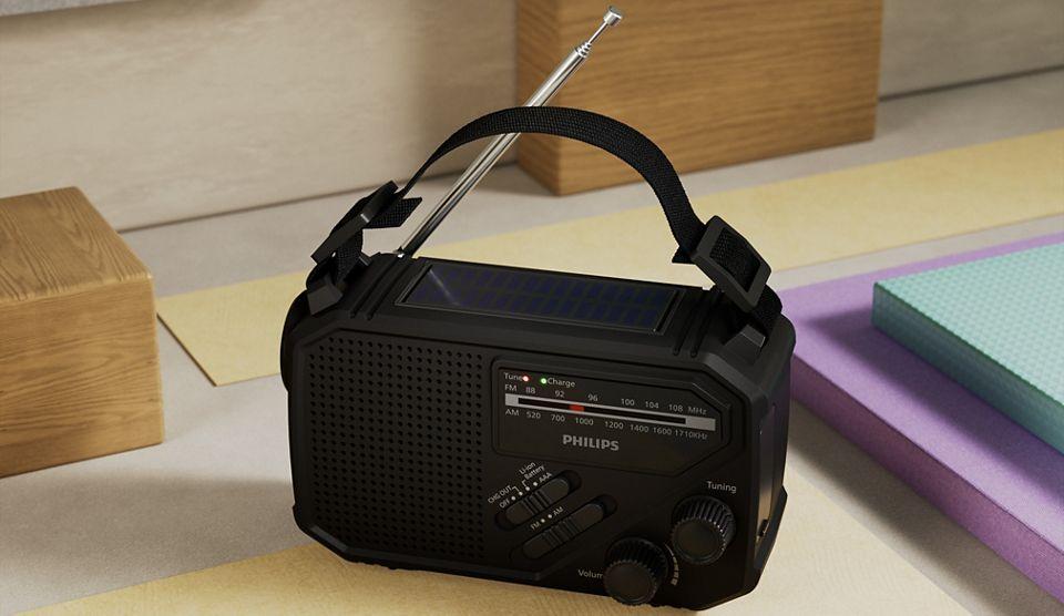 Rádio Lanterna Portátil PHILIPS TAR1609/00 (1 W - USB - Preto) — miniatura 8