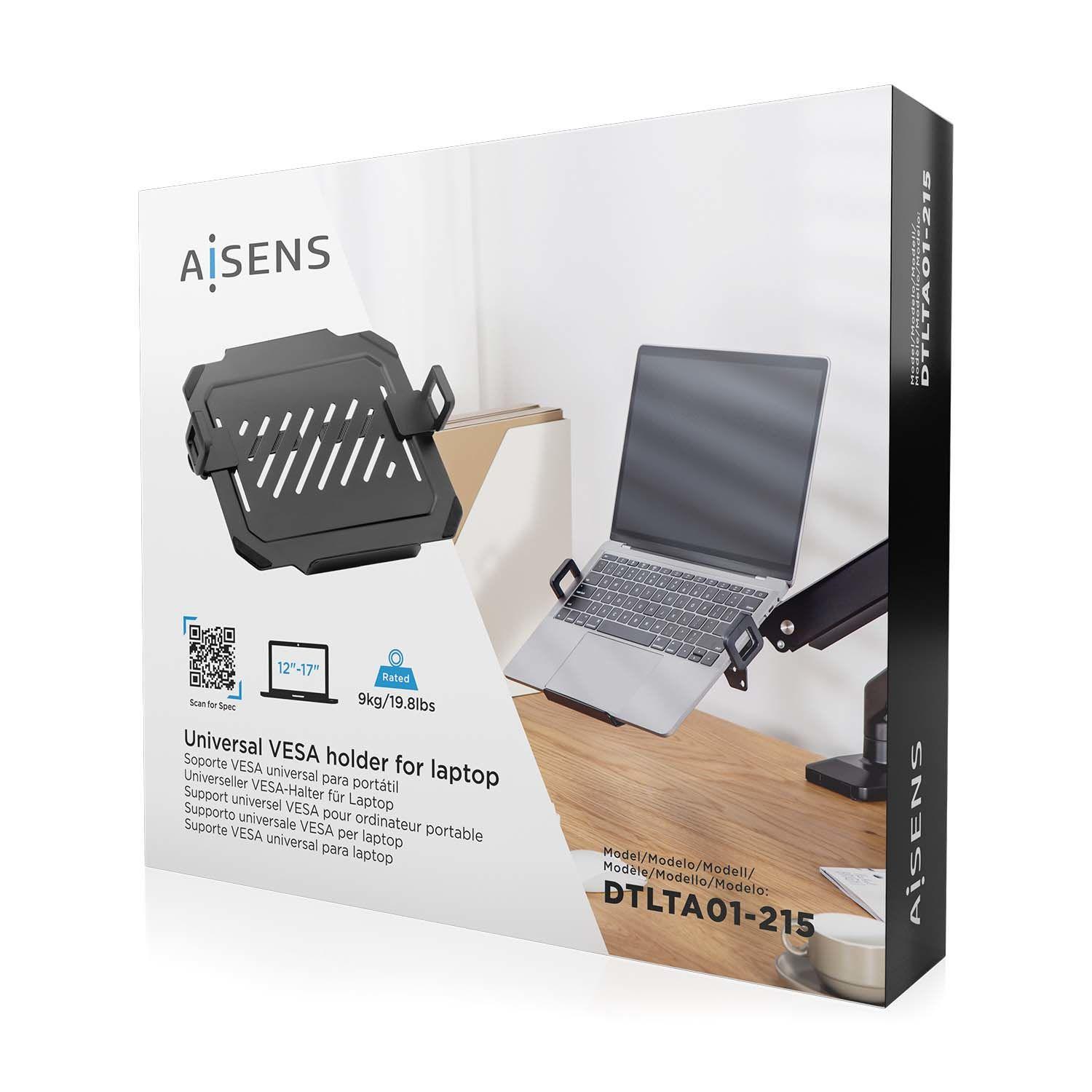 Suporte para Portátil AISENS DTLTA01-215 (43,2 cm - 9 kg - Preto), miniatura 6