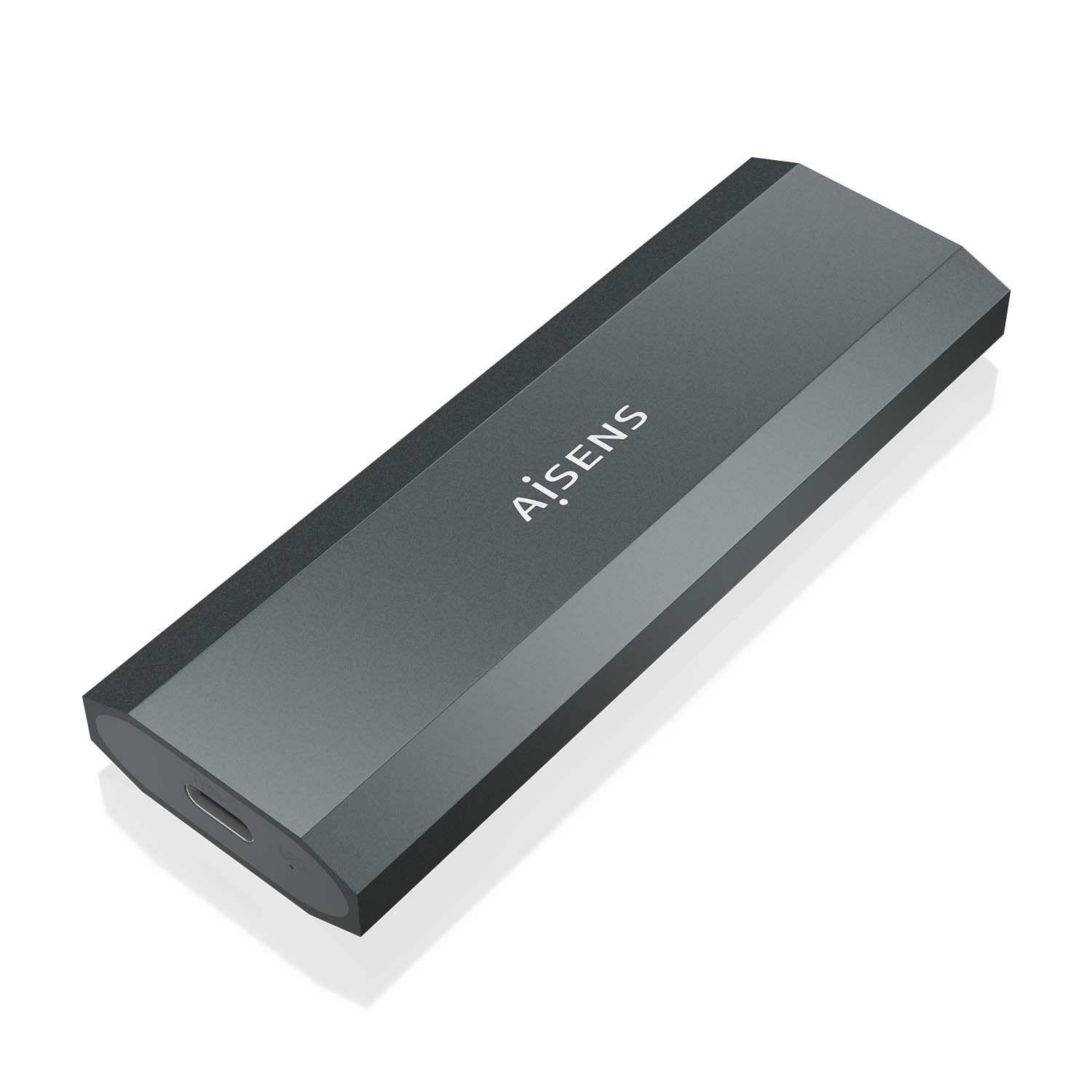 Caixa Externa M.2 AISENS ASM2-029GR (2 TB - M.2 - Cinzento)