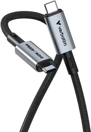 Cabo USB-C VERBATIM 31847 (1,2 m - USB C - Preto)