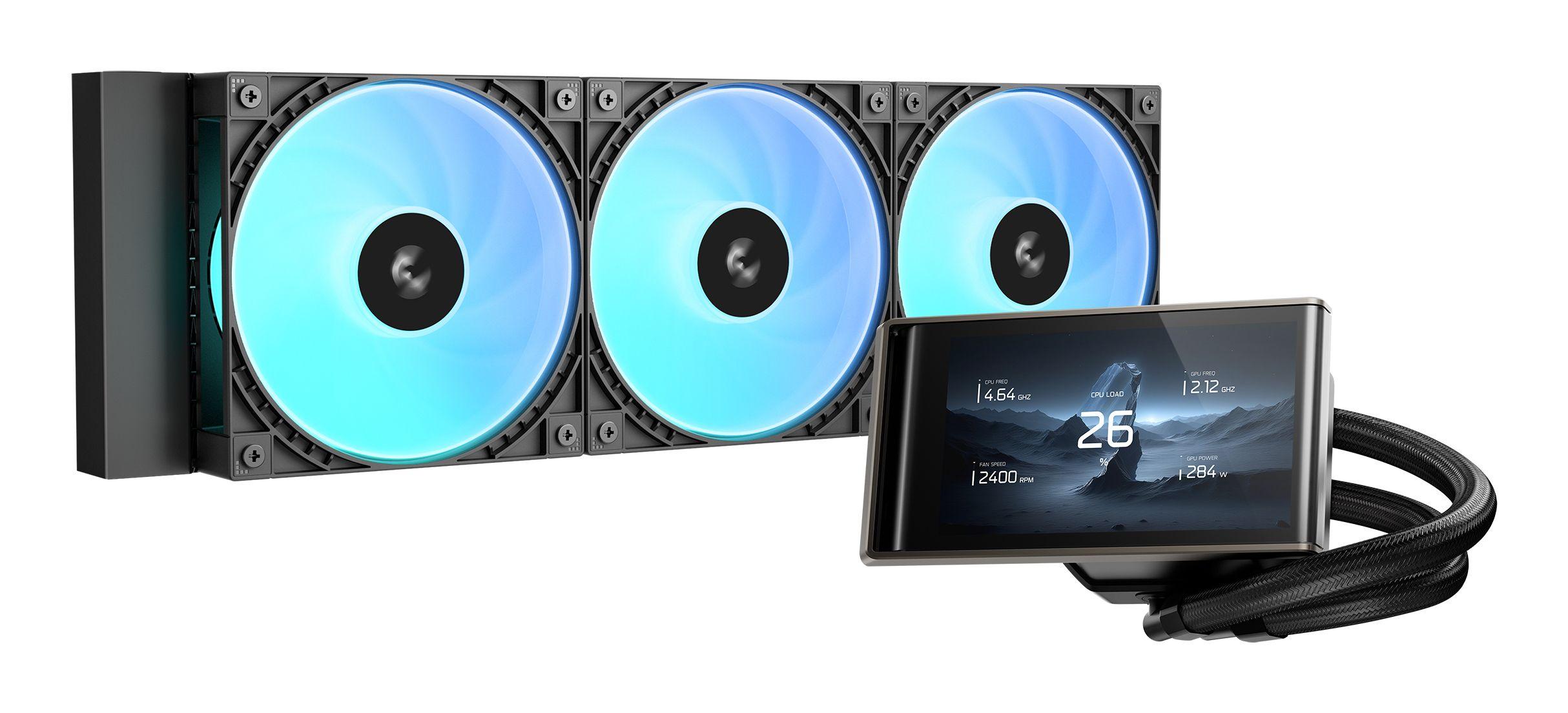 Kit de Refrigeração Líquida DEEPCOOL LT360 Vision ARGB (12 cm - 2500 RPM - Multi - Preto)