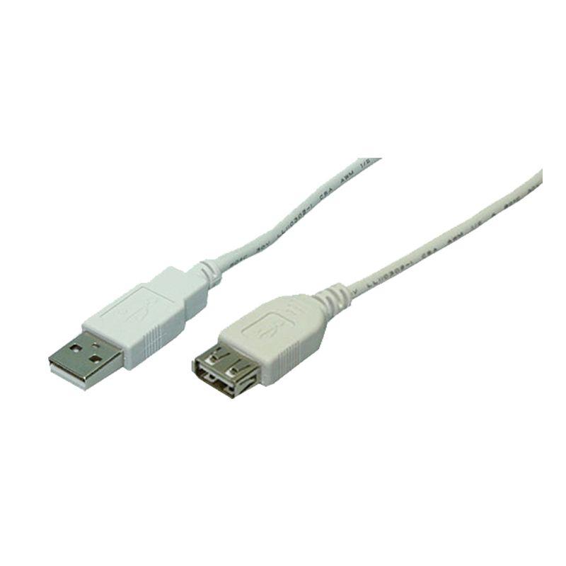 Cabo de Extensão USB LOGILINK CU0010 (2 m - USB Tipo-A - Cinzento)