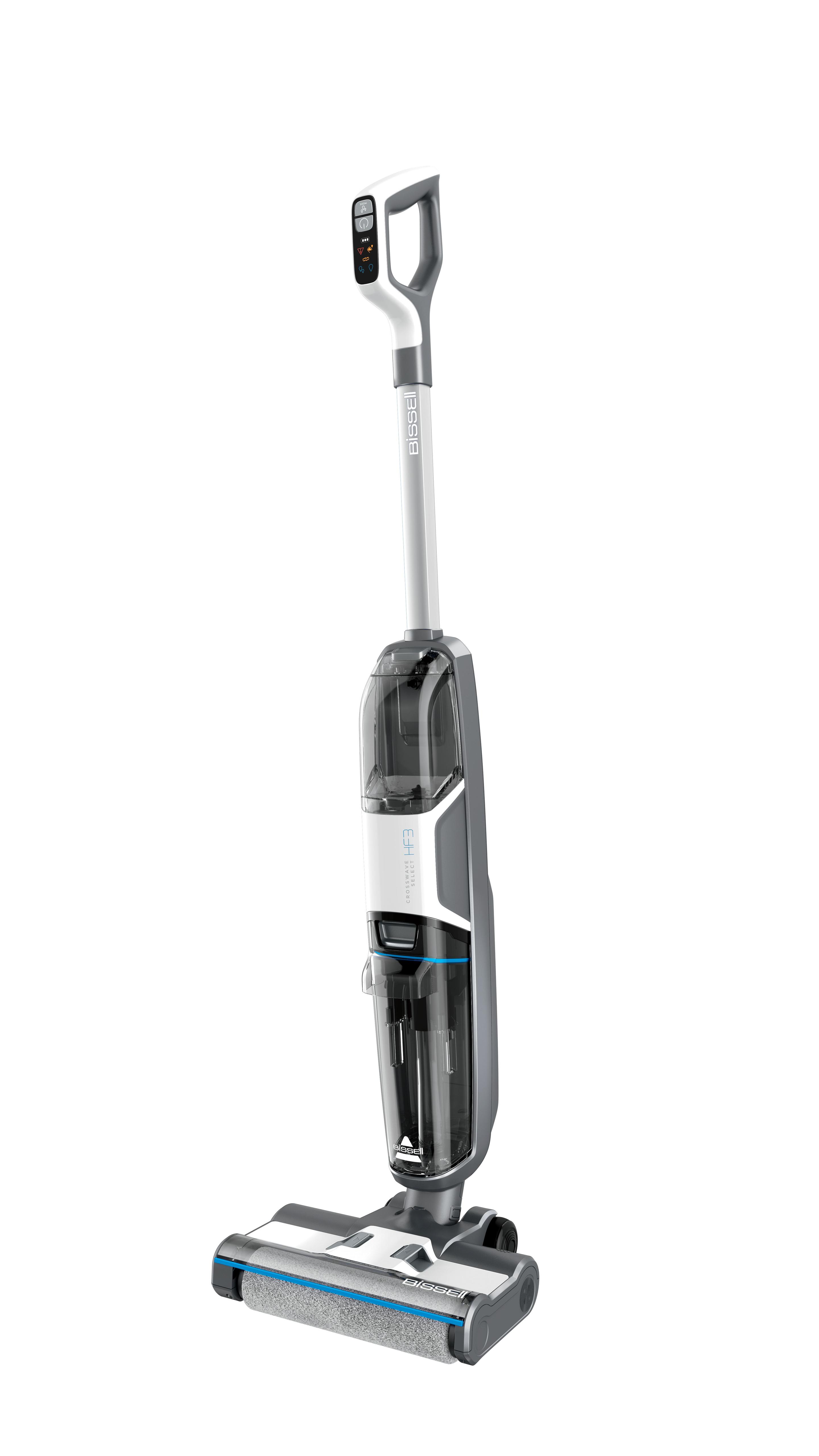 Aspirador Vertical BISSELL CrossWave HF3 Cordless Select 3639N (Altura 111,3 cm - Cinzento e Branco)