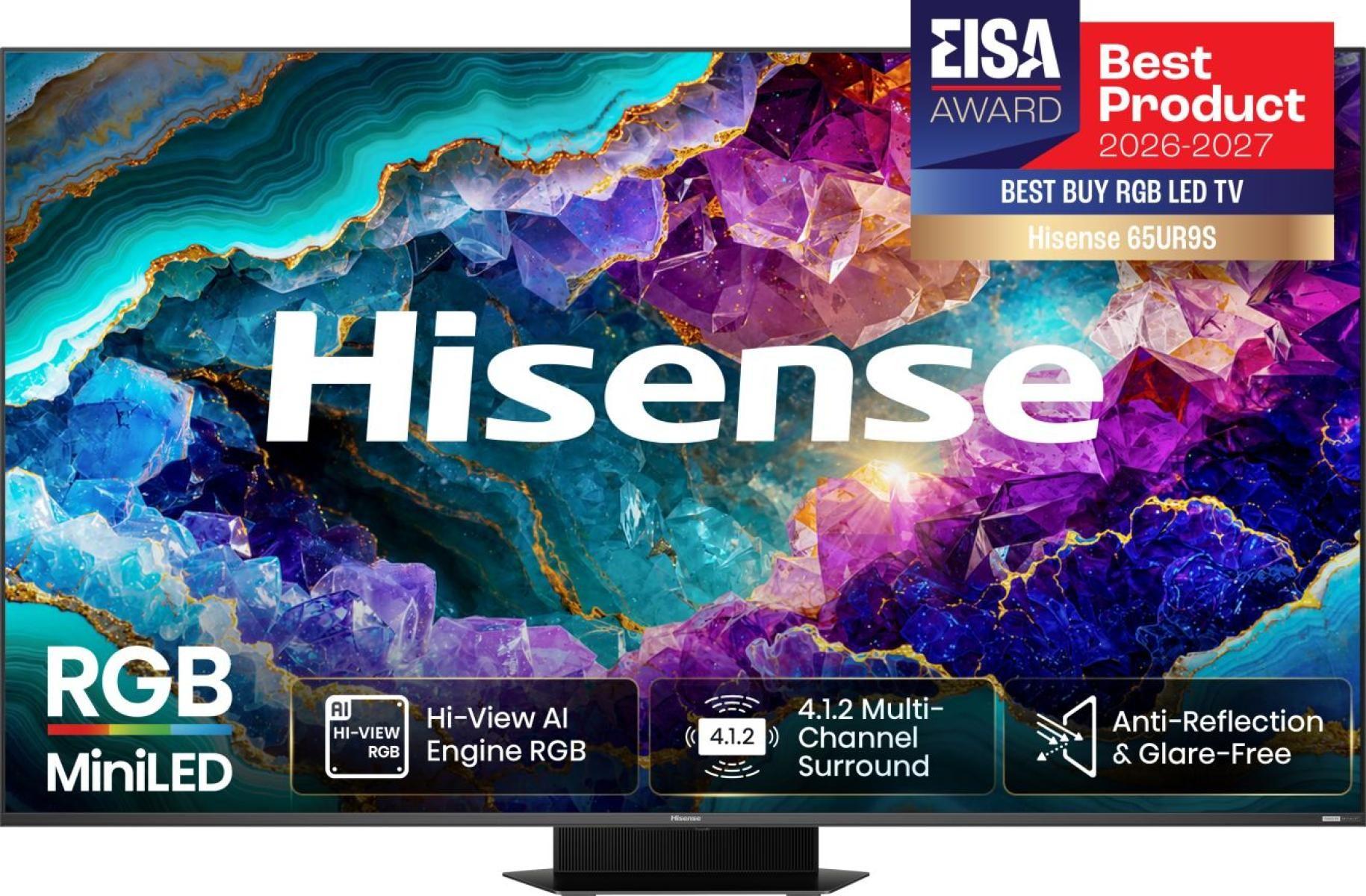 Televisão HISENSE TV 65UR9DS (65" - DLED - 4K Ultra HD - Preto)