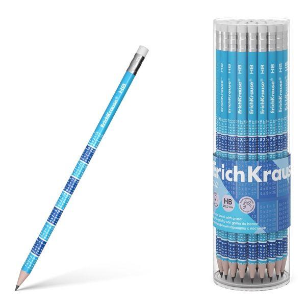 Lápis de Grafite ERICHKRAUSE 2x2 (Madeira selecionada - Azul)