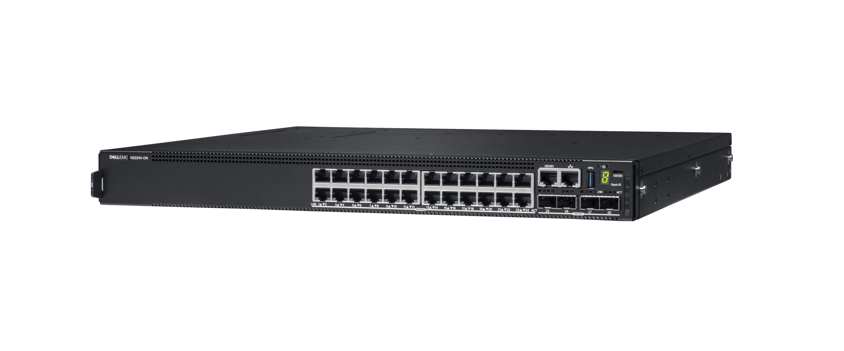 Switch DELL N2224X-ON (2.5G Ethernet - 4 MB - 160 Gbit/s - Preto) — miniatura 3
