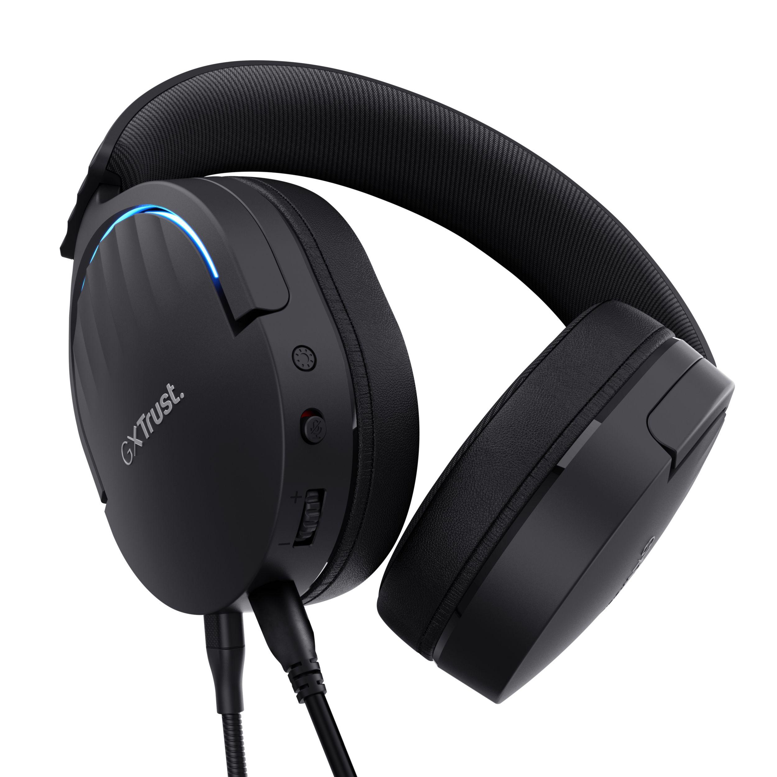 Headset Gaming TRUST GXT 490 Fayzo (Binaural - Com fios - Circum-aural - Preto), miniatura 4