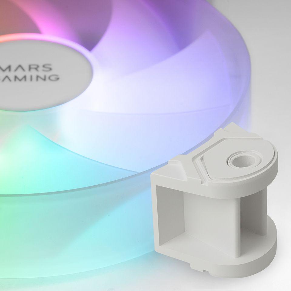 Kit de Ventoinhas para Caixa MARS GAMING MF4AW (ARGB - Branco) — miniatura 7