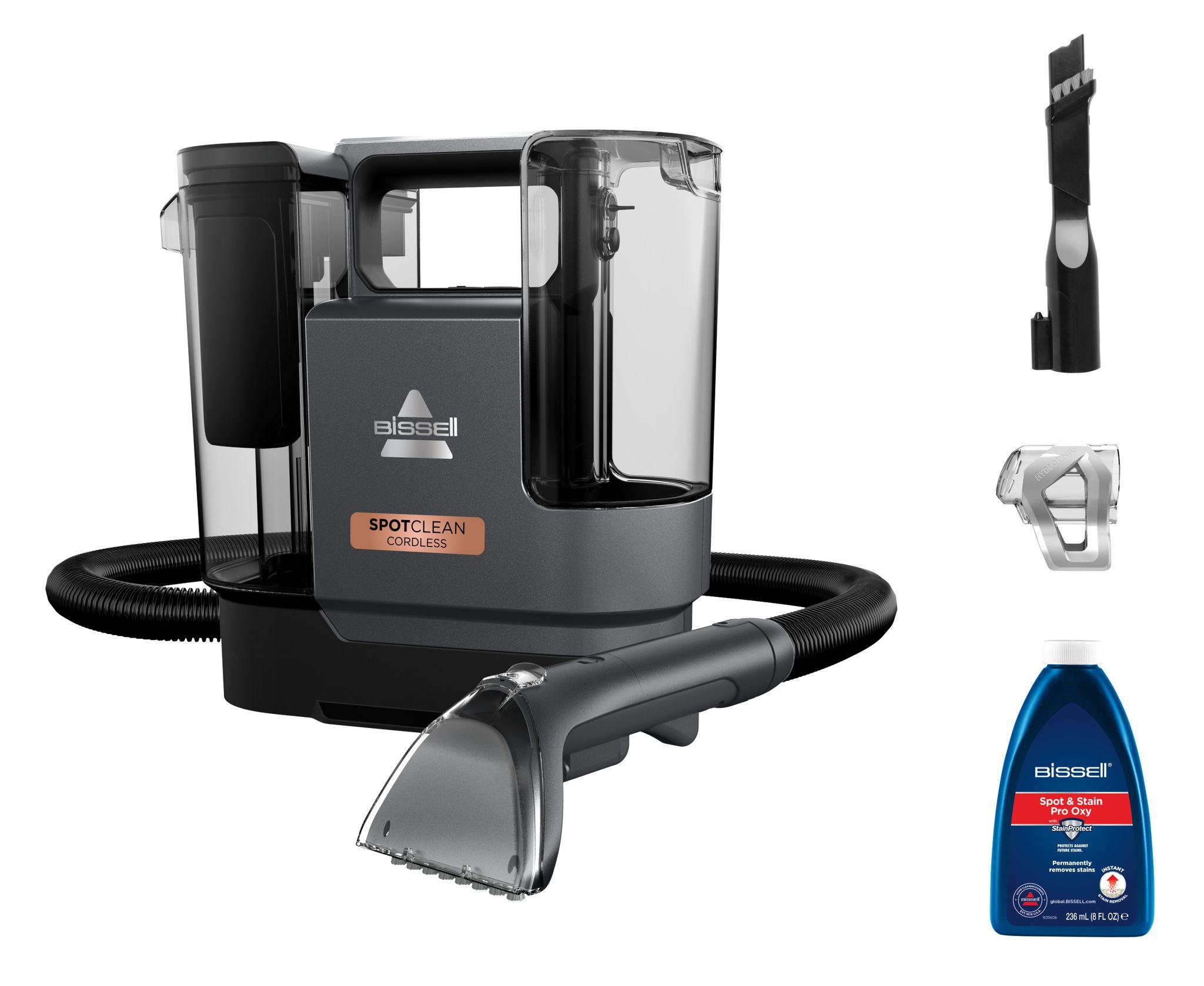 Aspirador e Limpa-Têxteis de Manchas BISSELL SpotClean Cordless 3681N (Altura 29 cm - Até 35 min no modo Eco - Sem saco - Preto)