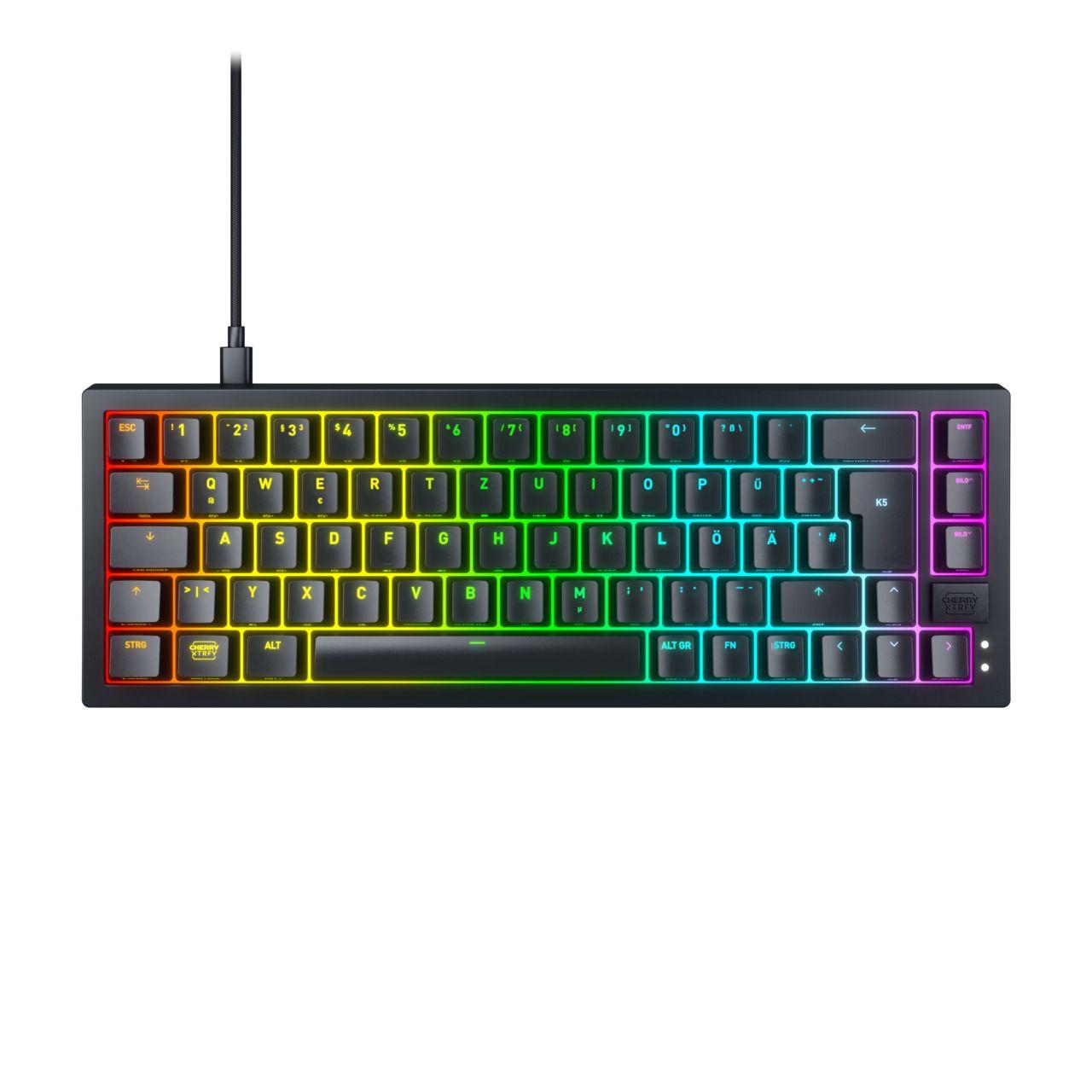 Teclado CHERRY XTRFY K5V2 (Alemão - CHERRY MX2A Silent Red - 65% - Preto)