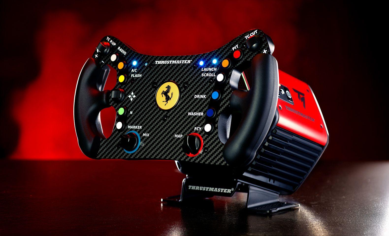 Volante e Pedais THRUSTMASTER T818 Ferrari 488 GT3 DD FF (PC - Com fios - Preto e Vermelho), miniatura 8