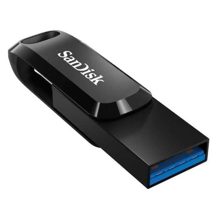 Pen USB SANDISK Ultra Dual Drive Go SDDDC3-128G-G46 (Slide - Type-C / USB 3.1 - USB 3.2 Gen 1 - Preto e Prateado) — miniatura 2