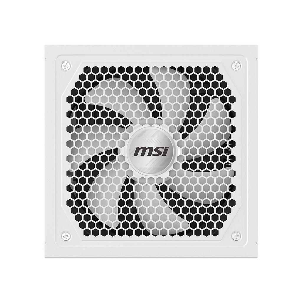 Fonte de Alimentação MSI MAG A1000GL PCIE5 WHITE (ATX - 1000 W - 80 PLUS Gold - Branco), miniatura 3