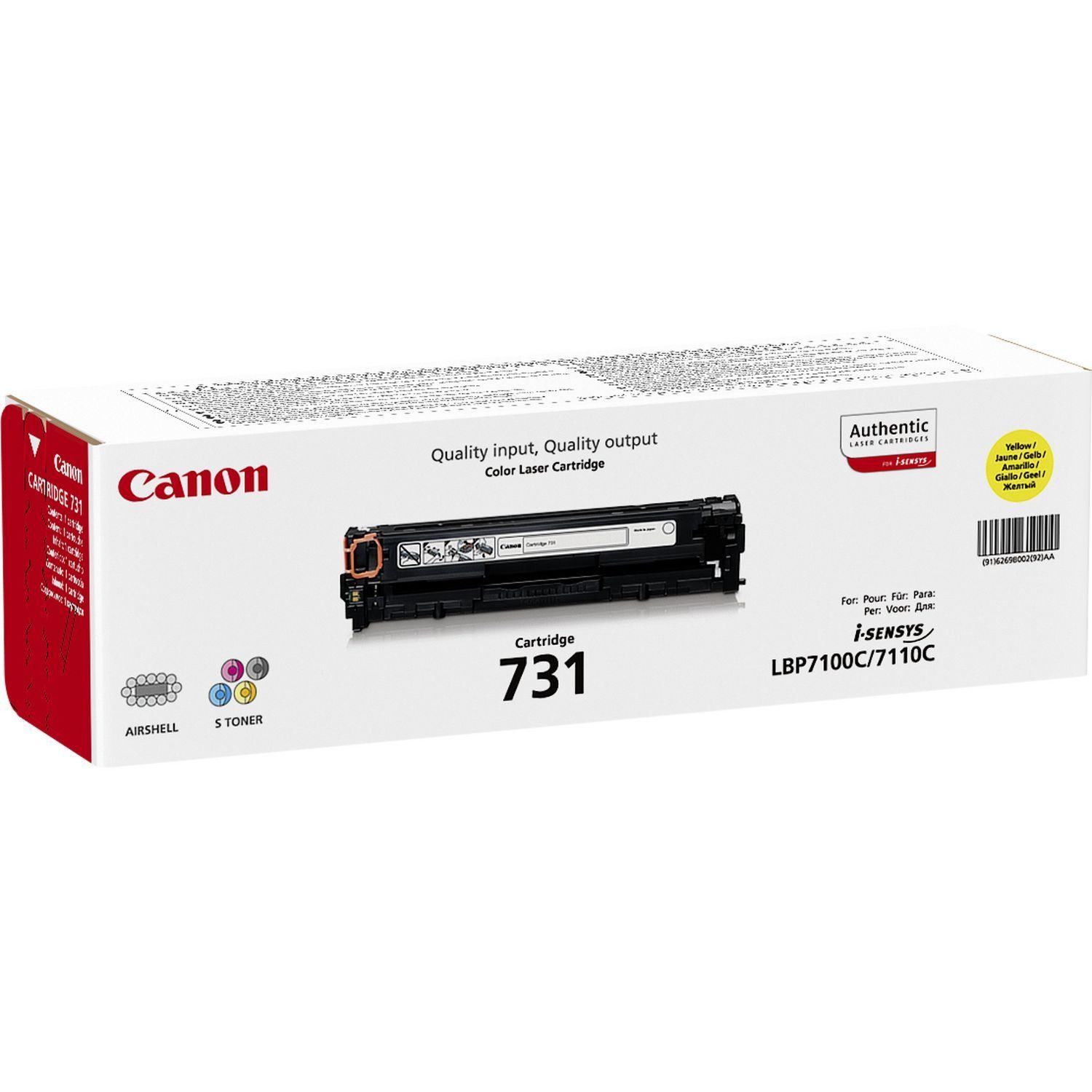 Toner CANON 731 Y (1500 páginas - Amarelo), miniatura 2