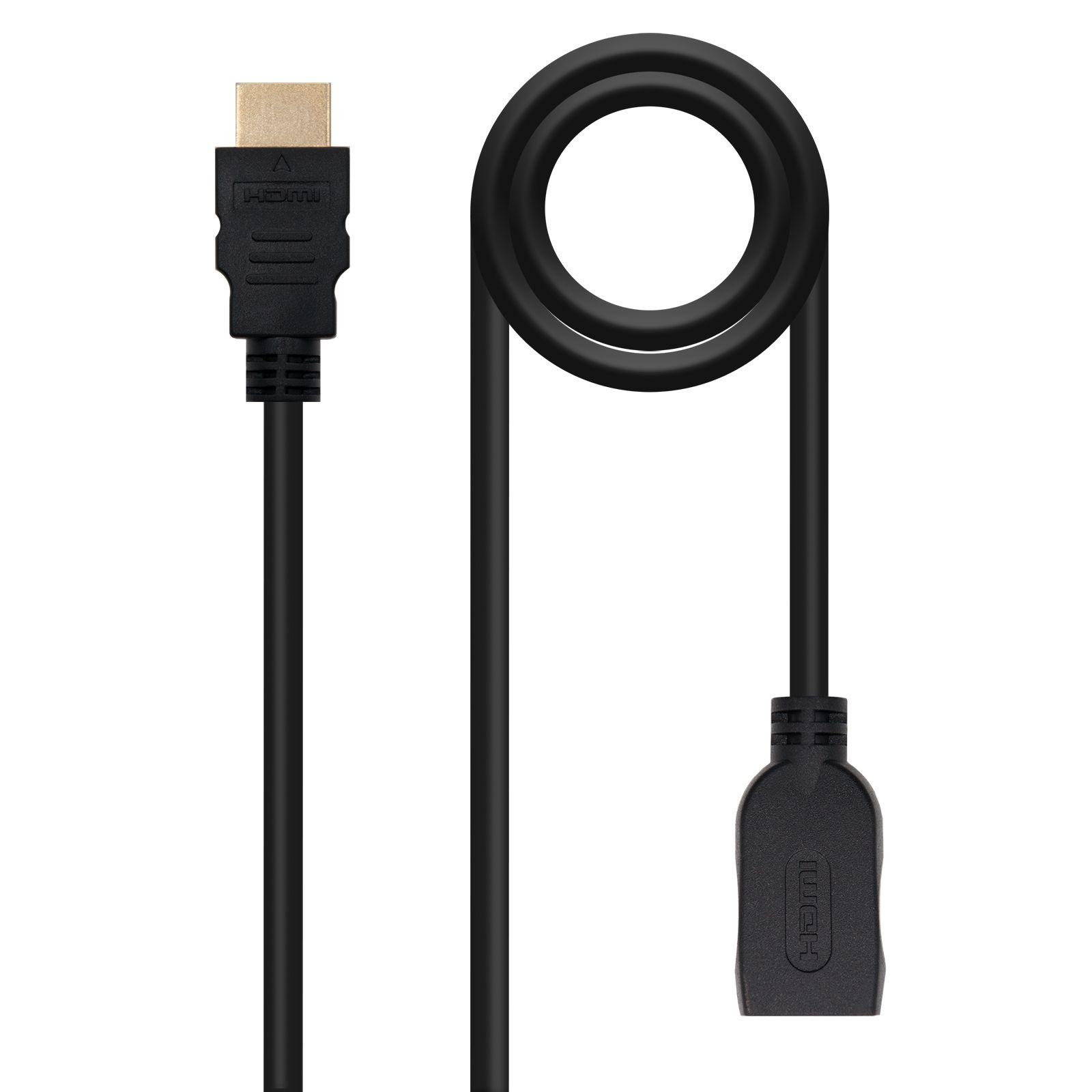 Cabo HDMI de Extensão NANOCABLE 10.15.1013 (3 m - 60 Hz - HDMI Type A - Preto)