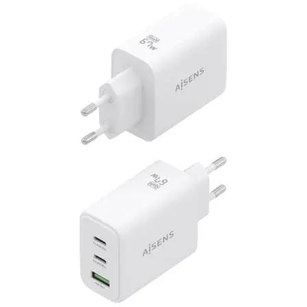 Carregador GaN USB-C AISENS ASCH-67W3P086-W (67 W - GaN - Branco), miniatura 3