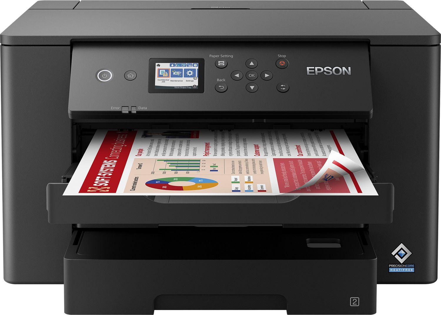 Impressora Jato de Tinta EPSON WorkForce WF-7310DTW (A3 - 250 folhas - AC - Preto)