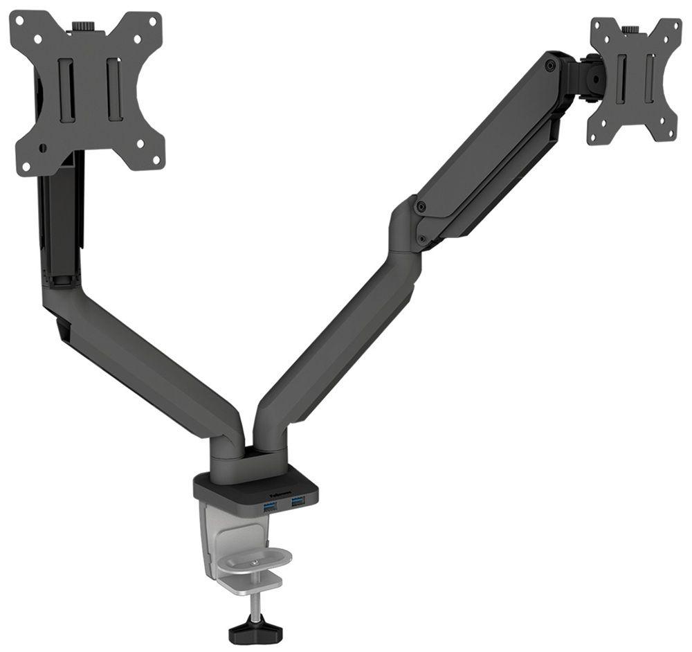 Suporte de Monitor Duplo FELLOWES Platinum Series 8042501 (até 40" - 8 kg por Monitor - Preto), miniatura 4