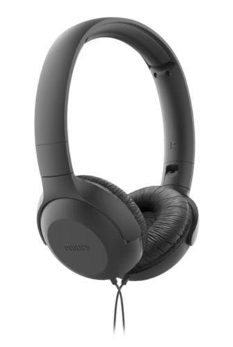 Auscultadores PHILIPS TAUH201BK/00 (Binaural - Com fios - Supra-aural - Preto)