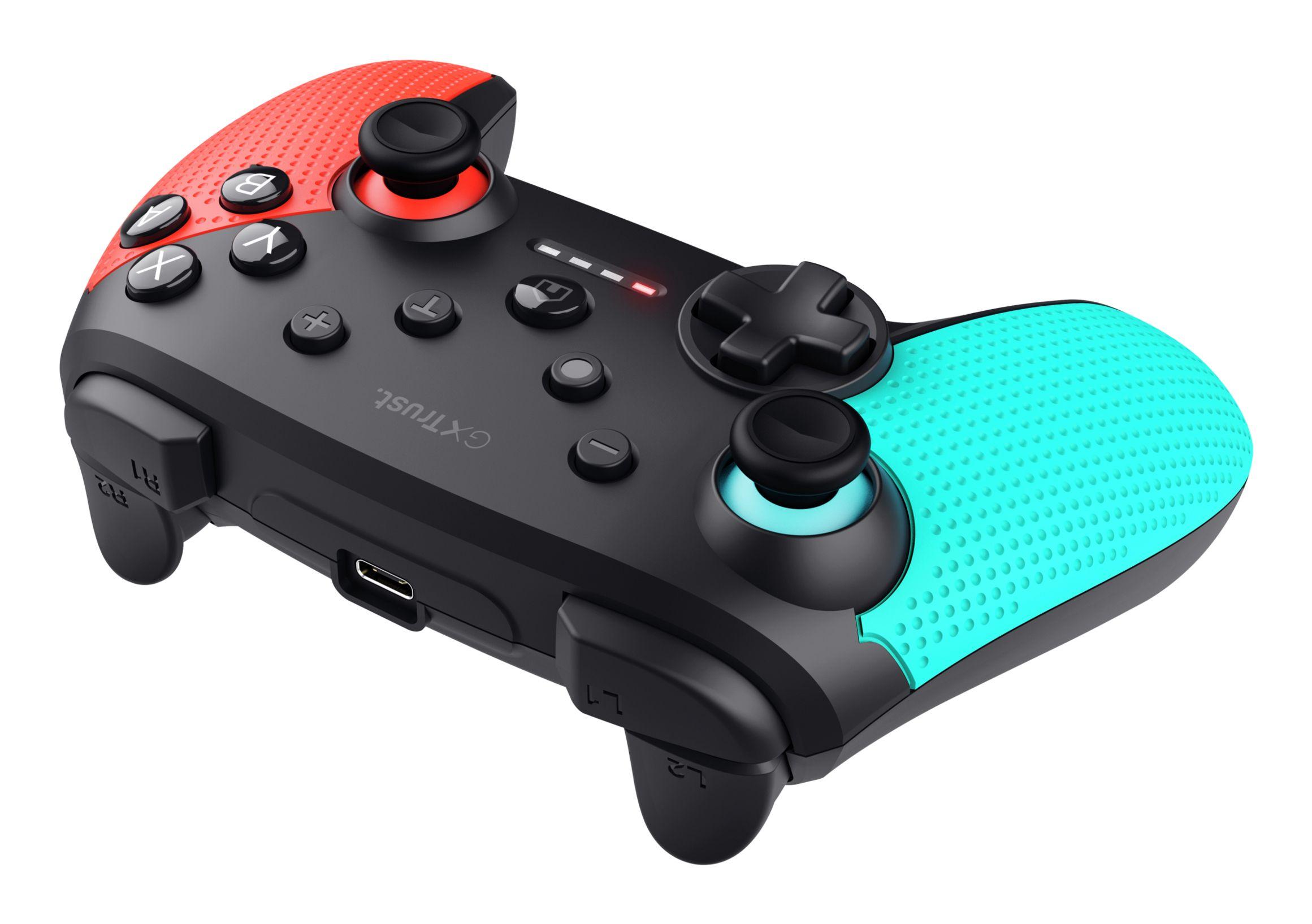 Comando TRUST GAMING GXT 1246B Muta (Nintendo Switch - Sem fios - Preto, Azul e Vermelho) — miniatura 2