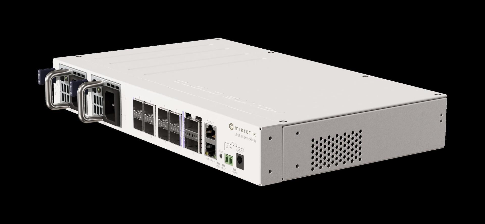 Switch Gerido MIKROTIK CRS510-8XS-2XQ-IN (RJ-45 - 10/100 Mbps - 336 Gbps - Branco)
