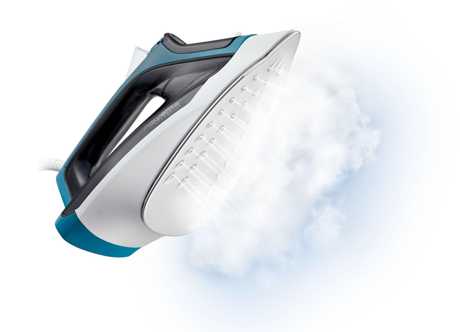 Ferro de Engomar ROWENTA DX1550D1 (2200 W - 0,25 l - Base em aço inoxidável - Azul), miniatura 9