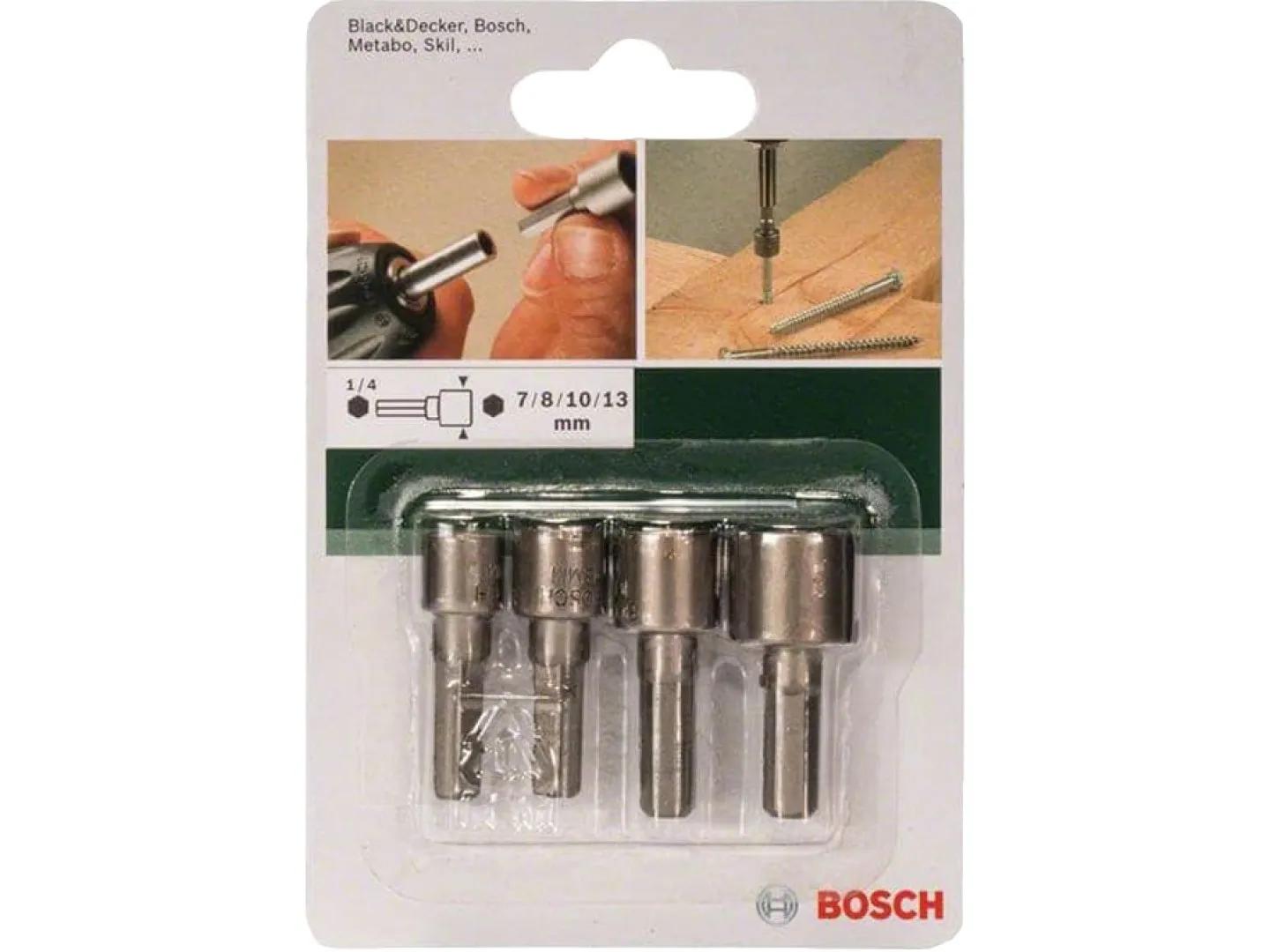 Conjunto de Chaves de Caixa BOSCH 2609255904 (4 peças - Encaixe 1/4") — miniatura 3