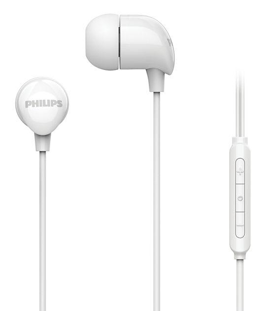 Auscultadores PHILIPS TAE2146WT/00 (Binaural - Com fios - Intra-aural - Branco)