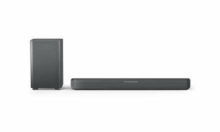 Barra de Som PHILIPS TAB5309/10 (240 W - Com fios e sem fios - Cinzento)