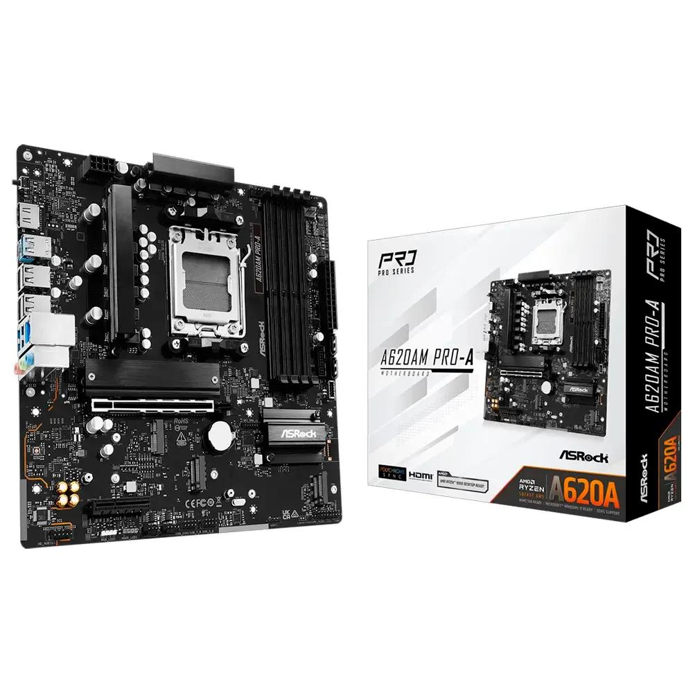 Motherboard ASROCK A620AM Pro-A (AM5 - micro-ATX - AMD RDNA 2 - Preto) — miniatura 2