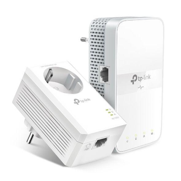 Adaptador Powerline TP-LINK TL-WPA7619 KIT(DE) (Wi-Fi 5 - 2,4 GHz e 5 GHz - Gigabit Ethernet - Branco)