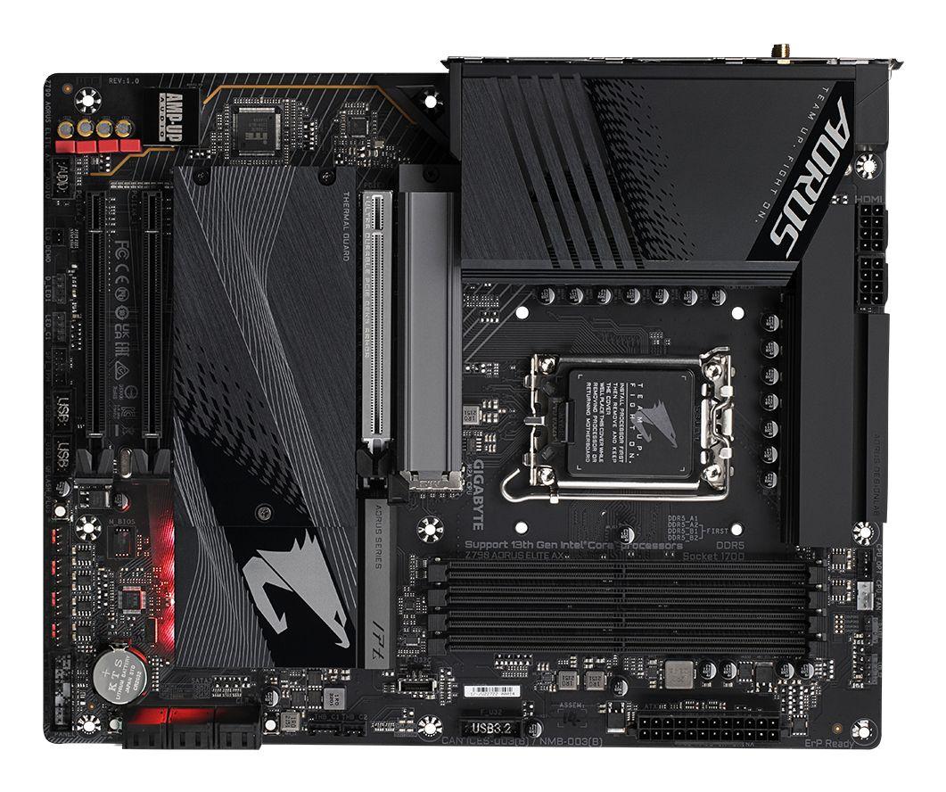 Motherboard GIGABYTE Z790 AORUS ELITE AX (LGA 1700 - ATX - Duplo canal - Preto), miniatura 4