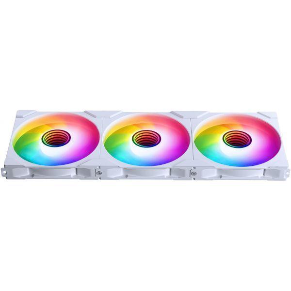 Pack de 3 Ventoinhas PHANTEKS M25 Gen2 PWM D-RGB Reverse Airflow 140mm (D-RGB - Branco) — miniatura 2