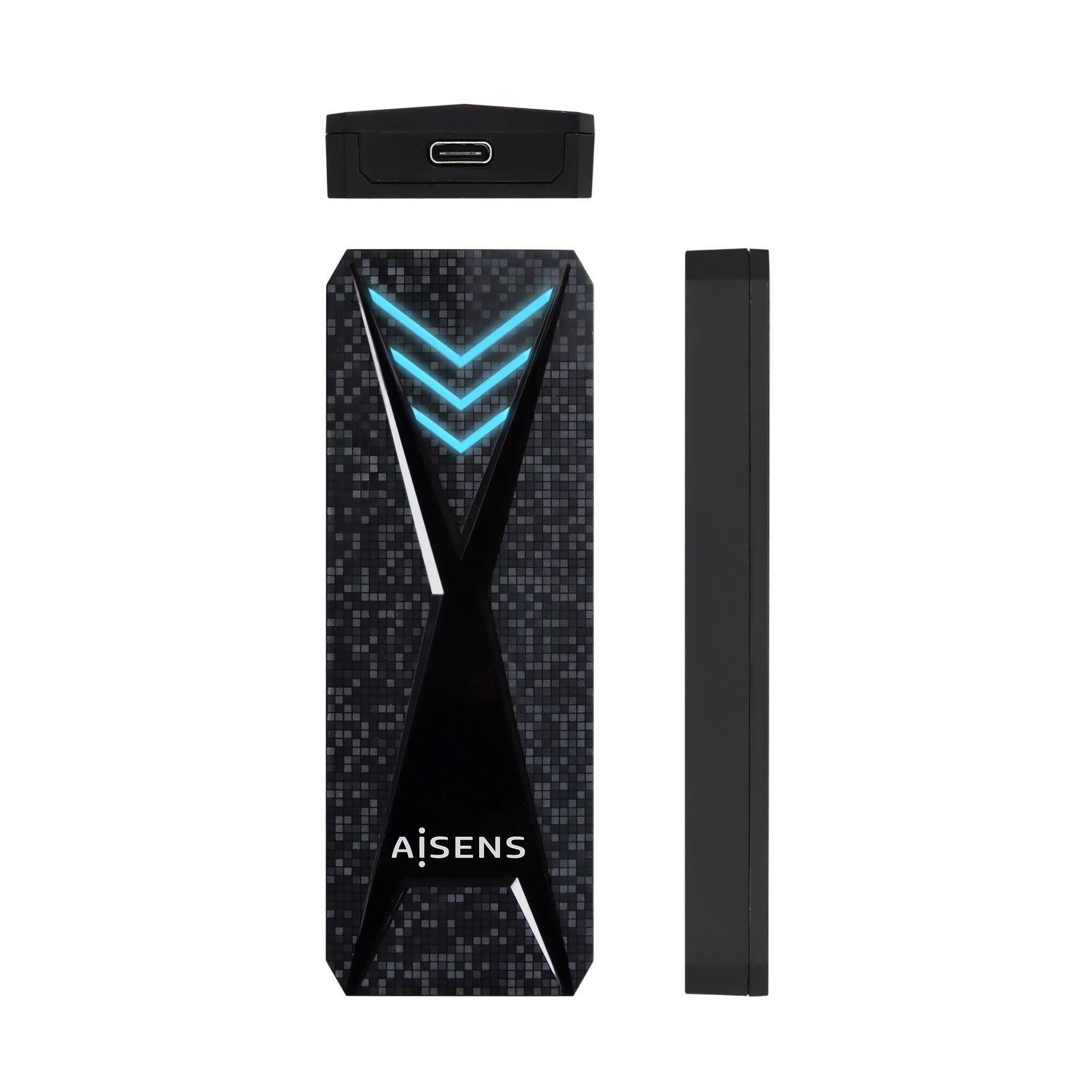 Caixa Externa SSD M.2 AISENS ASM2-RGB013B (M.2 - Preto) — miniatura 3