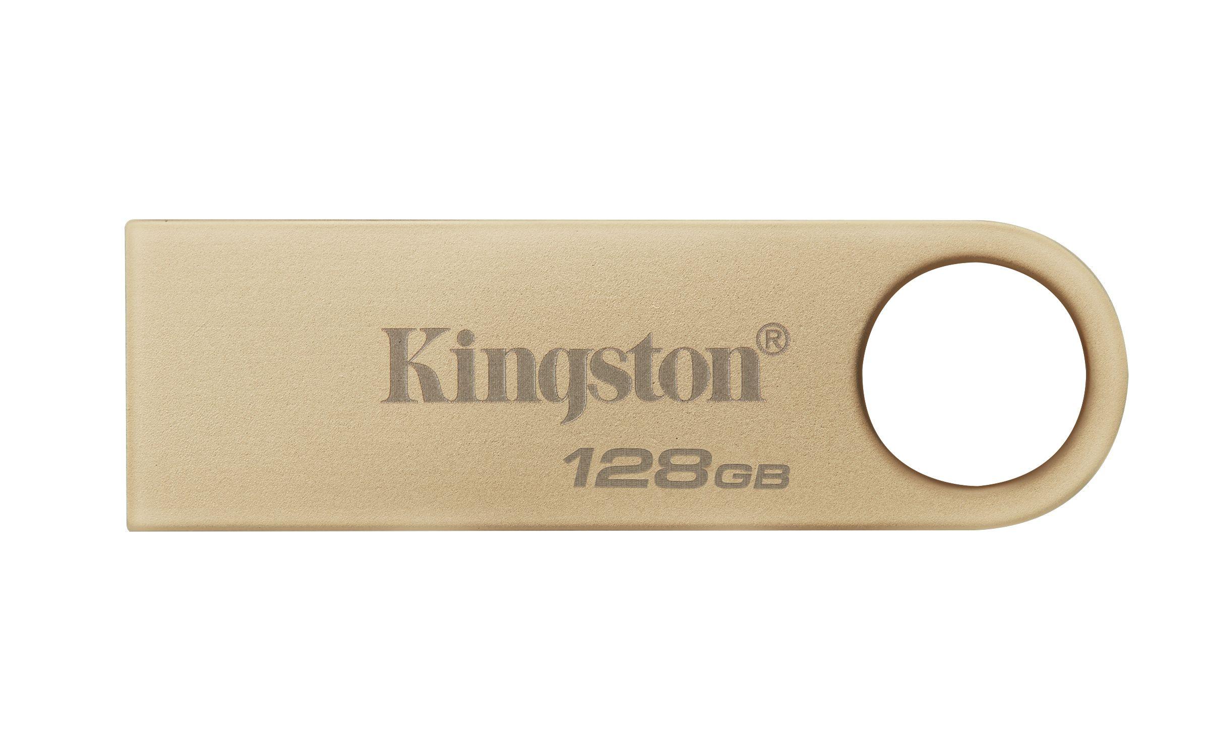 Pen USB KINGSTON DataTraveler SE9 G3 (128 GB - Sem tampa - USB Type-A - Dourado)