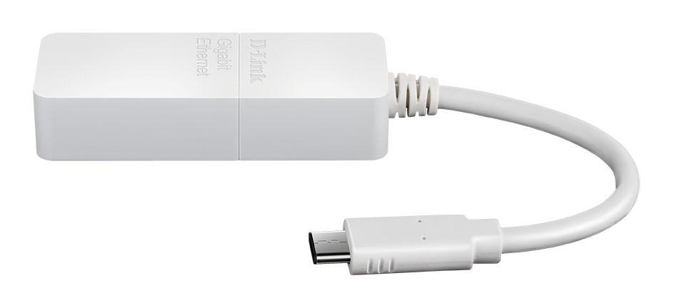 Adaptador USB-C para RJ45 D-LINK DUB-E130 (USB Type-C - Ethernet - Branco) — miniatura 2