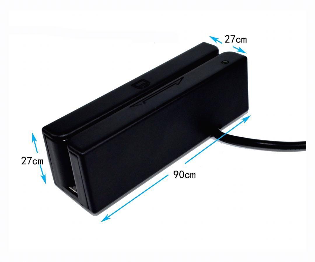 Leitor de Cartões de Banda Magnética PREMIER BM-90 (USB - Leitura de 3 pistas - Preto), miniatura 2