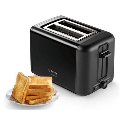 Torradeira BOSCH TAT3P423DE (970 W - 2 fatias - Altura 19,5 cm - Preto), miniatura 2