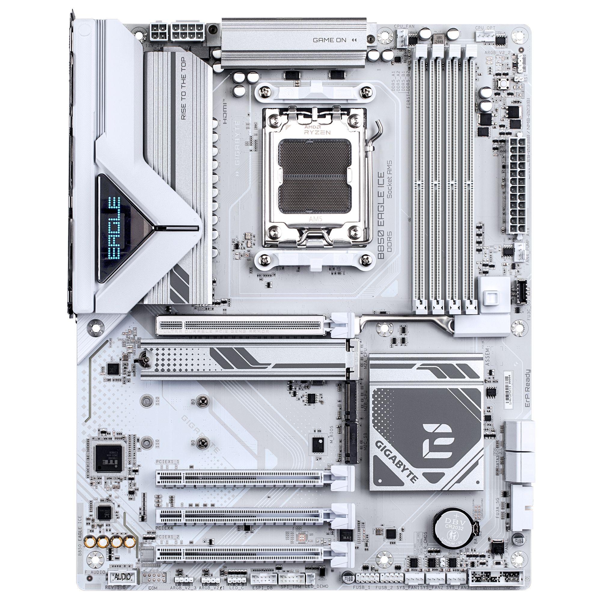 Motherboard GIGABYTE B850 EAGLE ICE (AM5 - ATX - Duplo canal - Branco) — miniatura 2