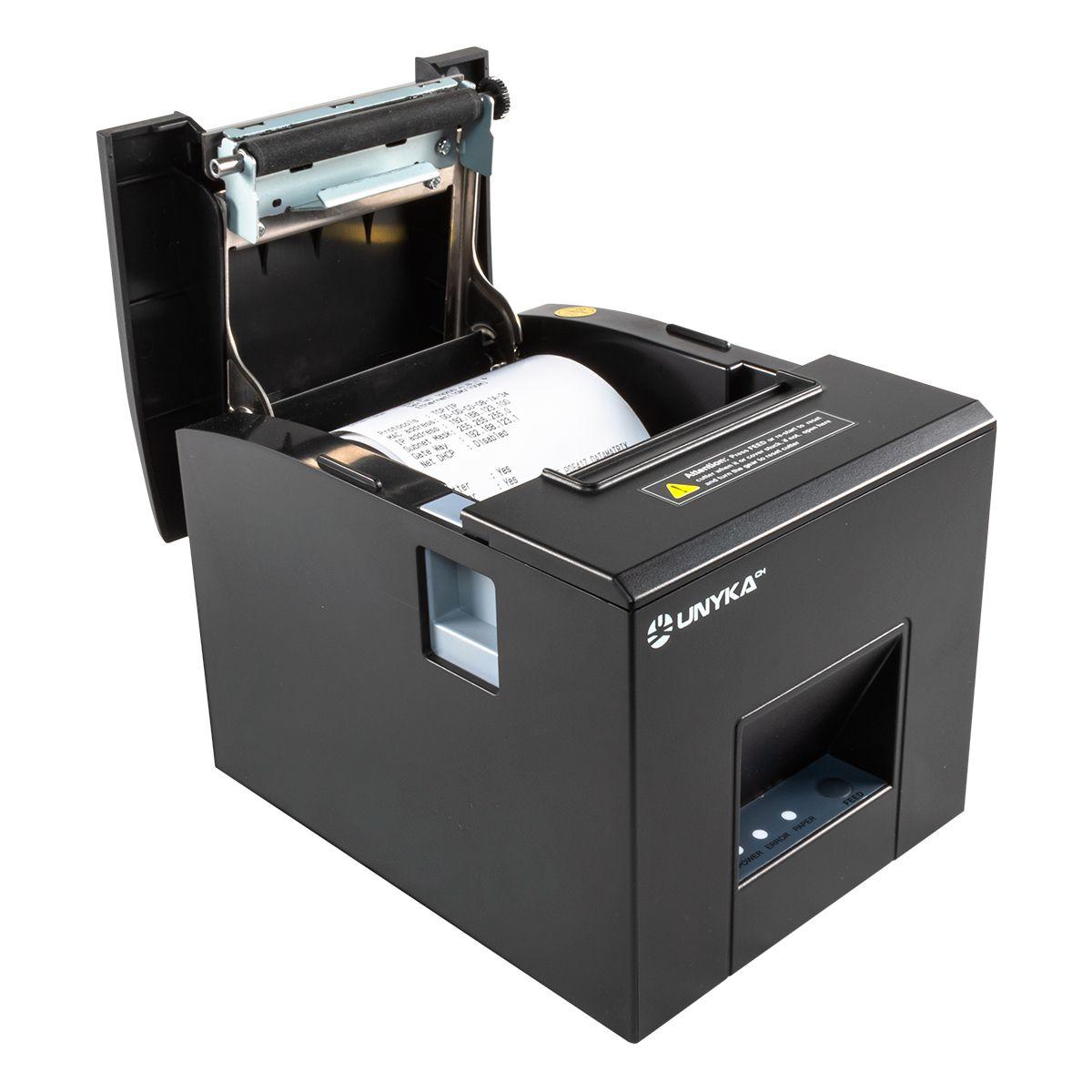 Impressora Térmica POS UNYKACH POS3 (80 mm - RJ-11, RJ-12, RS-232, USB 2.0 - Com fios - Preto), miniatura 7