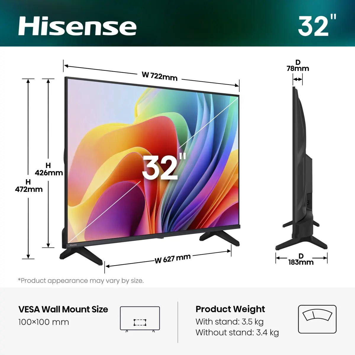 Televisão HISENSE TV 32A49S (32" - DLED - HD - Preto), miniatura 10