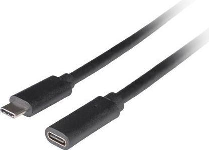 Cabo de Extensão USB-C LANBERG CA-USBE-20CC-0005-BK (0,5 m - Preto)