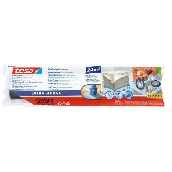 Lona de Proteção TESA Abdeckplane Drop Cloth Extra Strong 55616-00007-01 (Polietileno - Transparente)